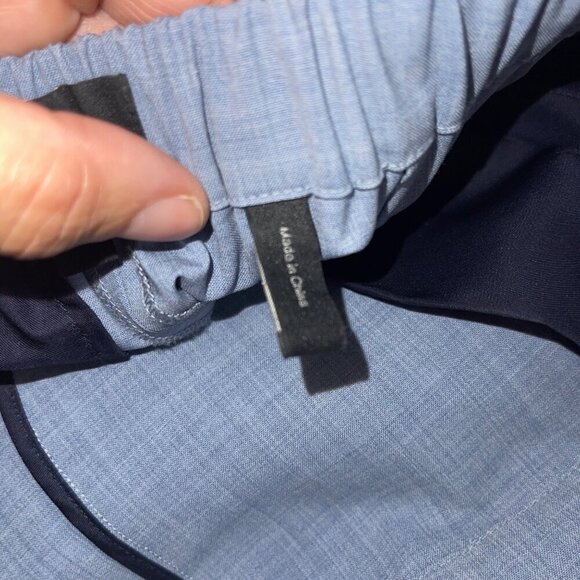 Theory Womens Pants Size 00 Blue Pull On Slim Fit Mid Rise Cropped Straight Leg - Picture 6 of 8